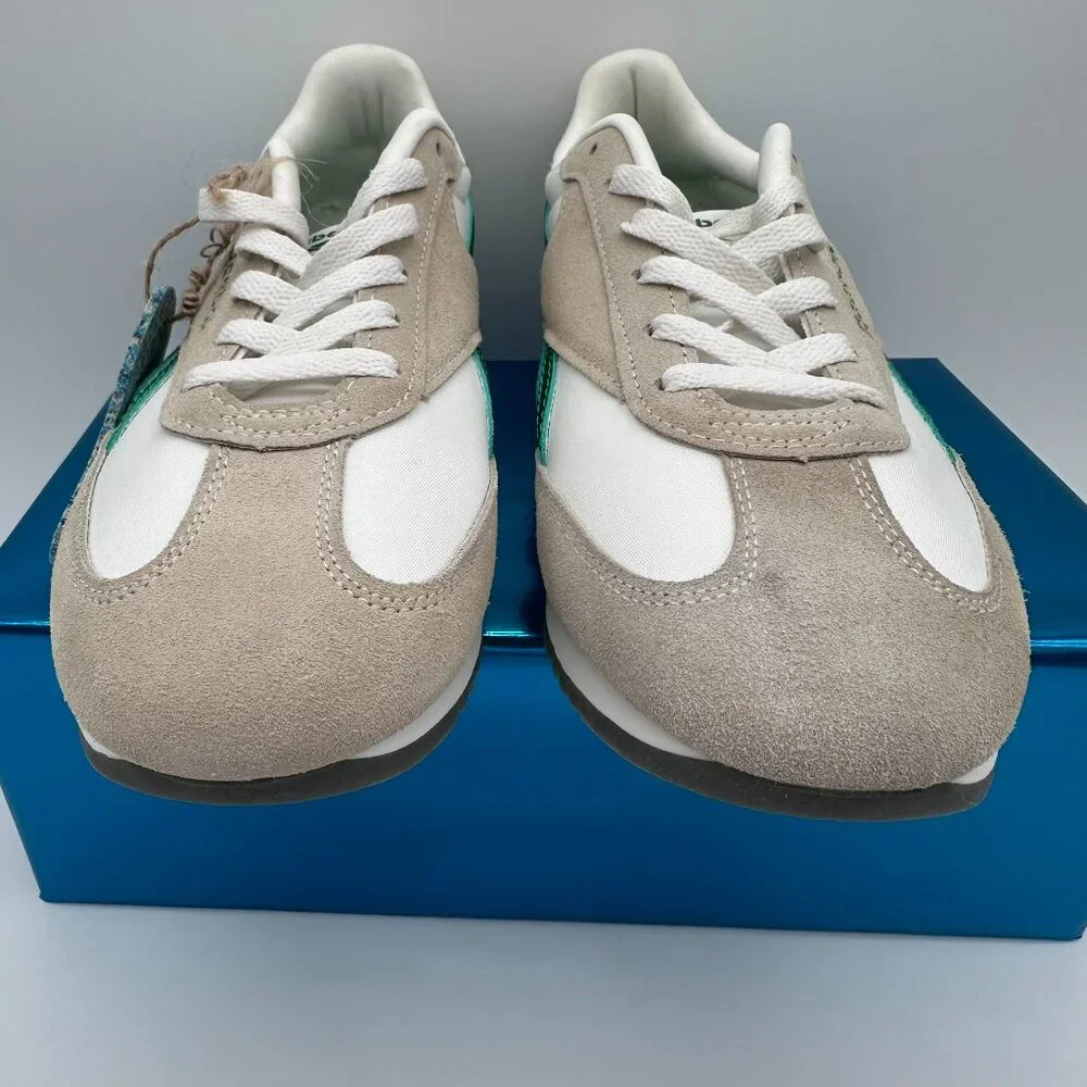 Reebok Men's Fiori Casual Retro White Ortholite Sneaker, Size 10.5,‎ Green/White